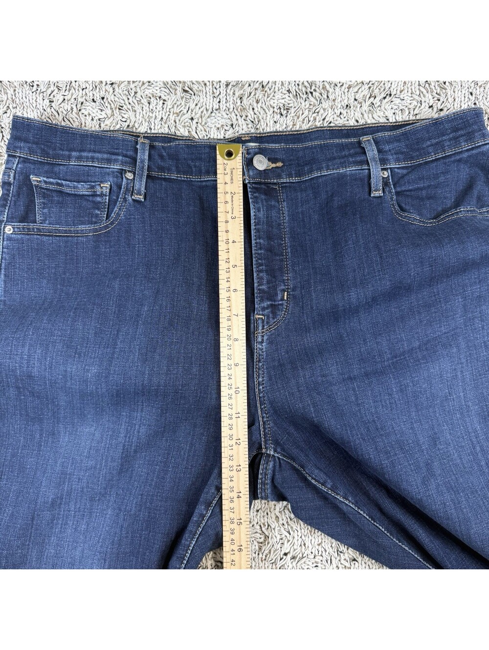 Levi's 721 High Rise Skinny Jeans - Blue - Womens size 20W -M- Used - Picture 4 of 9